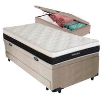 Bicama Baú + Colchão Dallas Molas V-Store 88x188x64 Bicama Baú + Colchão Dallas Molas V-Store 88x188x64