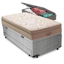 Bicama Baú + Colchão Los Angeles Molas V-tech Solteiro Bicama Baú + Colchão Los Angeles Molas V-tech Solteiro