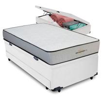 Bicama Baú + Colchão Orthopedic D33 V-tech Solteirão