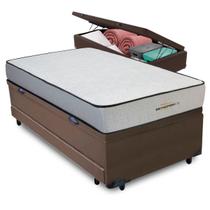 Bicama Baú + Colchão Orthopedic D33 V-tech Solteiro