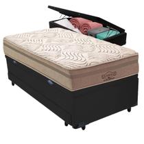 Bicama Baú Preto + Colchão Los Angeles Molas V-Tech Solteirão Bicama Baú Preto + Colchão Los Angeles Molas V-Tech Solteirão