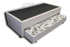 Bicama beliche 3X1 Bicama Box Baú Solteiro Com Cama Auxiliar D33 3X1 88