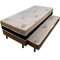 Bicama Box Absolut Solteiro Ortopédica 88x188x32cm Bio Flex Cor Marrom