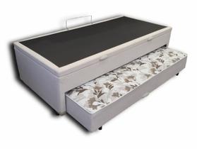 Bicama Box Baú Solteiro Com Cama Auxiliar De Molas 3x1 88