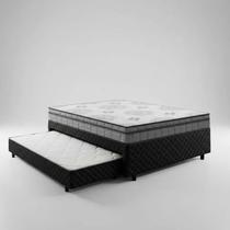 Bicama Box com Colchão Espuma D33 Pillow In D Angelis Ortosleep + Auxiliar de Espuma D28 Positanno Casal 138cm