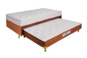 Bicama Box Solteirão com Cama Auxiliar de Molas Ensacadas Individualmente nas Duas Camas