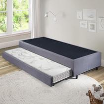 Bicama Box Solteiro 88x188 com Colchão Auxiliar Ecoflex
