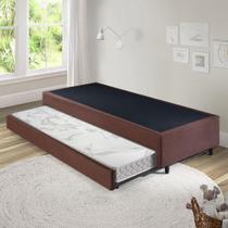 Bicama Box Solteiro 88x188 com Colchão Auxiliar Ecoflex