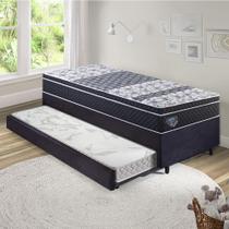 Bicama Box Solteiro 88x188 com Colchão Gransleep Ecoflex