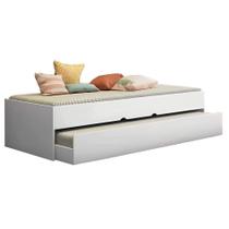 Bicama Cama com Auxiliar Solteiro Chiara Branco Phoenix Baby