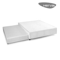 Bicama Casal com Cama Auxiliar Molas Herval Anis, Sem Colchão, 32x138x188 cm