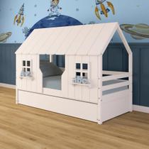 Bicama Casinha Encantada Madeira Maciça Branco Megamobilia Bicama Casinha Encantada Madeira Maciça Branco Megamobilia