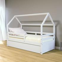 Bicama Casinha Solteiro Slim RB Grade Proteção Branco Bicama Casinha Solteiro Slim RB Grade Proteção Branco