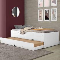 Bicama Com 02 Gavetas Bari Branco