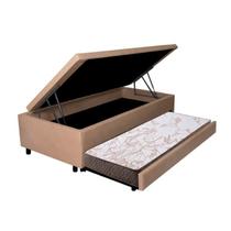 Bicama com Baú Solteirão Reforçado 96x203cm em material sintético B&G