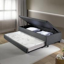 Bicama com Baú Viúva Reforçado 120x203cm em Linho B&G Bicama com Baú Viúva Reforçado 120x203cm em Linho B&G