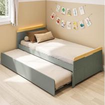 Bicama com Led na Cabeceira Petit Casatema Madeiraoriginals Verde/Mel Bicama com Led na Cabeceira Petit Casatema Madeiraoriginals Verde/Mel