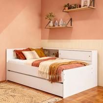 Bicama com Módulo Lateral 80cm x 193cm Branco