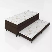 Bicama conjugada 3em1 com auxiliar e baú reforçada