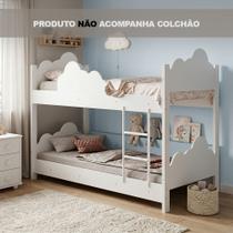 Bicama de Criança Infantil Marina Juvenil - Branca