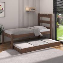 Bicama De Madeira Maciça Com Colchão Incluso Multimóveis Cr35258 Imbuia