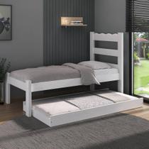 Bicama De Madeira Maciça Para Colchão 78/88x188cm Multimóveis Cr35257 Branco Bicama De Madeira Maciça Para Colchão 78/88x188cm Multimóveis Cr35257 Branco