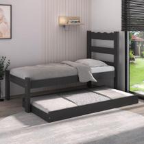 Bicama De Madeira Maciça Para Colchão 78/88x188cm Multimóveis Cr35257 Preto Bicama De Madeira Maciça Para Colchão 78/88x188cm Multimóveis Cr35257 Preto