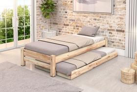 Bicama de Solteiro Turca Madeira Maciça Sem Pintura Bicama de Solteiro Turca Madeira Maciça Sem Pintura