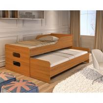 Bicama Elis Mdf 100% Com Cama Inferior E Grade De Proteção Para Colchão 88x188