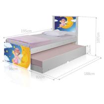 Bicama Fadinha Encantada com Colchões Bicama Fadinha Encantada com Colchões