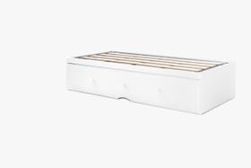 Bicama Flat Prime Pilati com Ripas Rigidas Vira Casal (Sem Colchão) 0,88x1,88 Branco