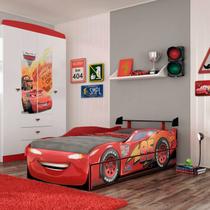 Bicama Infantil Carros Disney Fun Pura Magia Vermelho