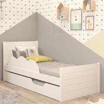 Bicama Infantil com Cama Auxiliar e Proteção Lateral 100% MDF Elza