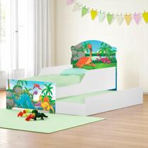 Bicama infantil dinossauros no lago