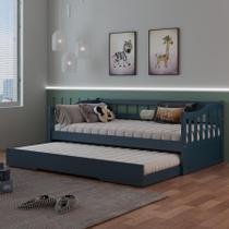 Bicama Infantil em Madeira Maciça/MDF American Azul Bicama Infantil em Madeira Maciça/MDF American Azul