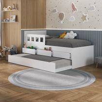 Bicama Infantil/Juvenil 3 Gavetas 100% MDF Branco Bicama Infantil/Juvenil 3 Gavetas 100% MDF Branco