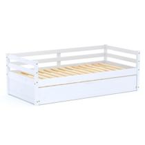 Bicama Infantil Slim Madeira Maciça Branco Housin Bicama Infantil Slim Madeira Maciça Branco Housin