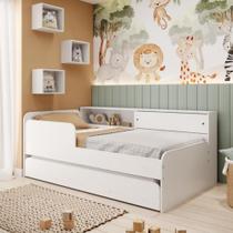 Bicama Infantil Solteiro com Módulo e Proteção Lateral Caracol Movelbras