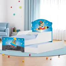 Bicama Infantil Uly Astronauta e Foguete com Colchões Bicama Infantil Uly Astronauta e Foguete com Colchões
