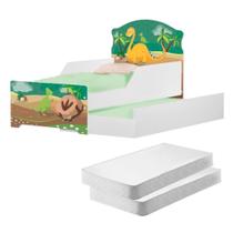 Bicama Infantil Uly Dinossauro com Colchões Bicama Infantil Uly Dinossauro com Colchões