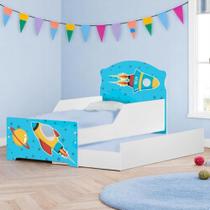 Bicama Infantil Uly Foguete Espacial com Colchões Bicama Infantil Uly Foguete Espacial com Colchões