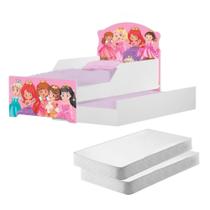 Bicama Infantil Uly Princesas com Colchões Bicama Infantil Uly Princesas com Colchões