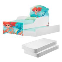 Bicama Infantil Uly Sereia Menina com Colchões Bicama Infantil Uly Sereia Menina com Colchões