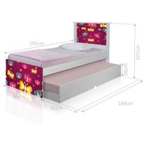 Bicama Juvenil Adesivada Borboletas