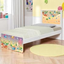 Bicama Juvenil Adesivada Fundo do Mar Feliz com Colchões