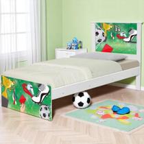 Bicama Juvenil Adesivada Futebol Placar com Colchões Bicama Juvenil Adesivada Futebol Placar com Colchões