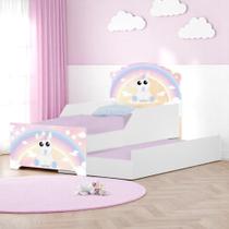 Bicama Mini Snap Unicórnio Bebê com Colchões Bicama Mini Snap Unicórnio Bebê com Colchões