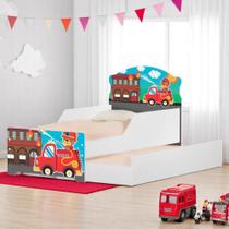 Bicama Mini Snap Ursinho Bombeiro com Colchão Bicama Mini Snap Ursinho Bombeiro com Colchão