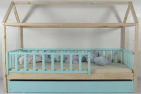 Bicama Montessoriana Solteiro Casinha Colorida Madeira Maciça Pinus Bicama Montessoriana Solteiro Casinha Colorida Madeira Maciça Pinus