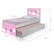 Bicama Nuvens Meninas com Colchões